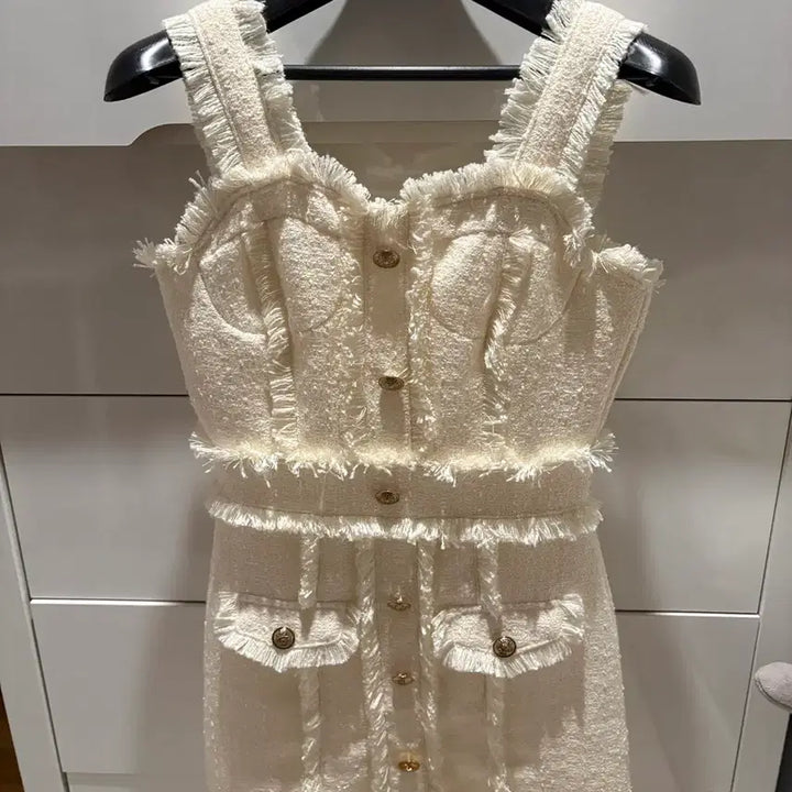 [BUNJANG] Tweed Two-Piece Set / 펄 트위드 투피스