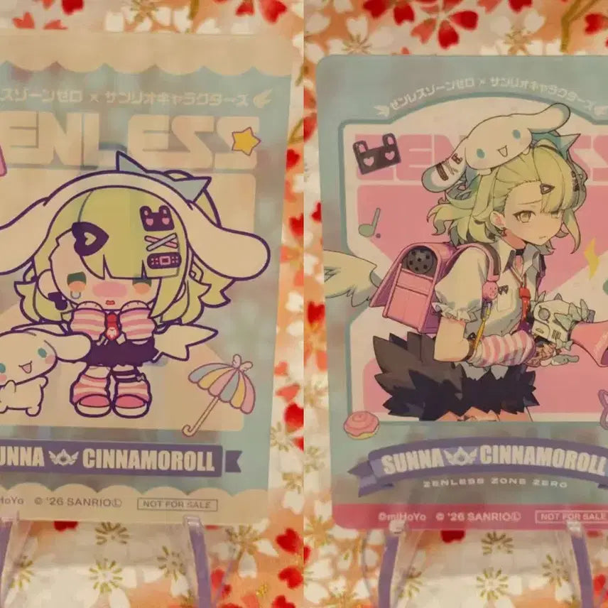 [BUNJANG] Zenless Zone Zero Sanrio Suna POB Card Set / 젠레스 존 제로 산리오 수나 특전 가드 세트