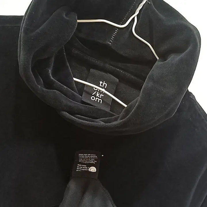 [BUNJANG] Thom/Krom Velvet Hooded Sweatshirt / 정품 Thom/Krom 벨벳 후드 티 남성 S 살짝롱 도톰 사랑봉봉