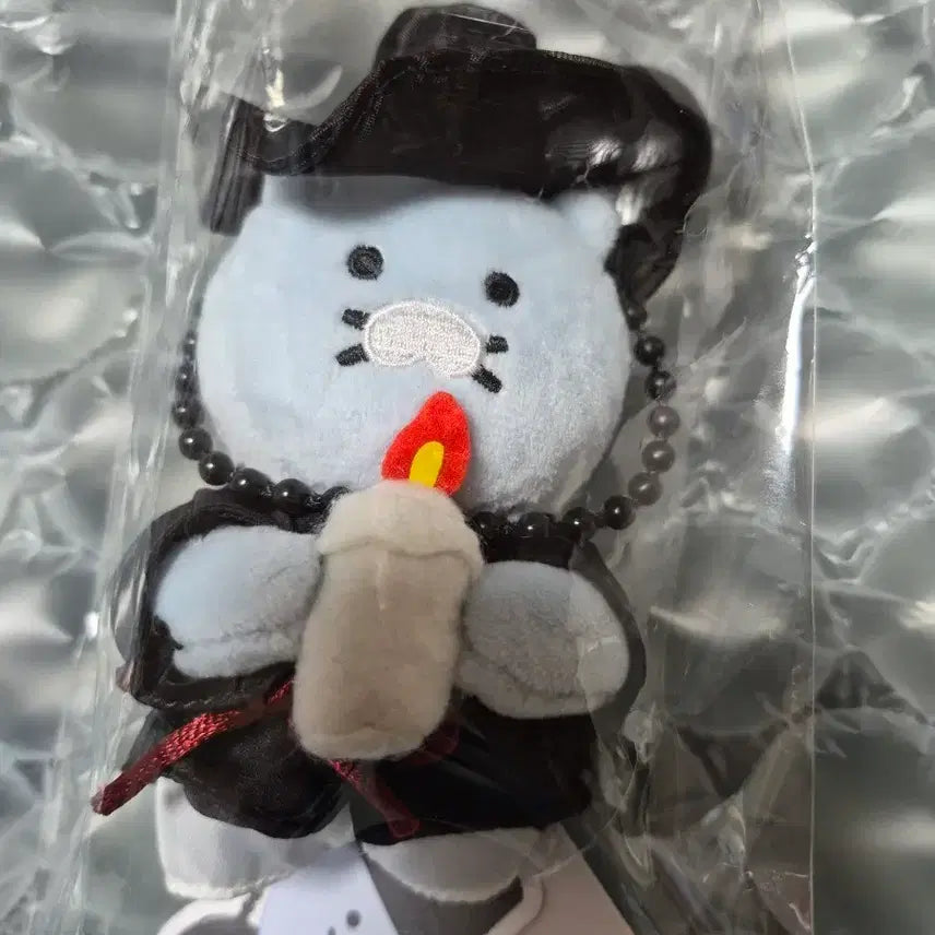 [BUNJANG] Kakao Friends Chunsik Grim Reaper Keyring Doll / 카카오프렌즈 냥냥특집 춘식이 저승사자 키링 인형