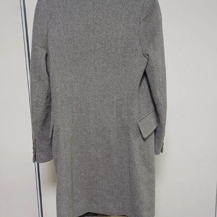 [BUNJANG] Maje Grey Double Button Coat (Size 55) / 마쥬 그레이 더블 버튼 코트 55사이즈