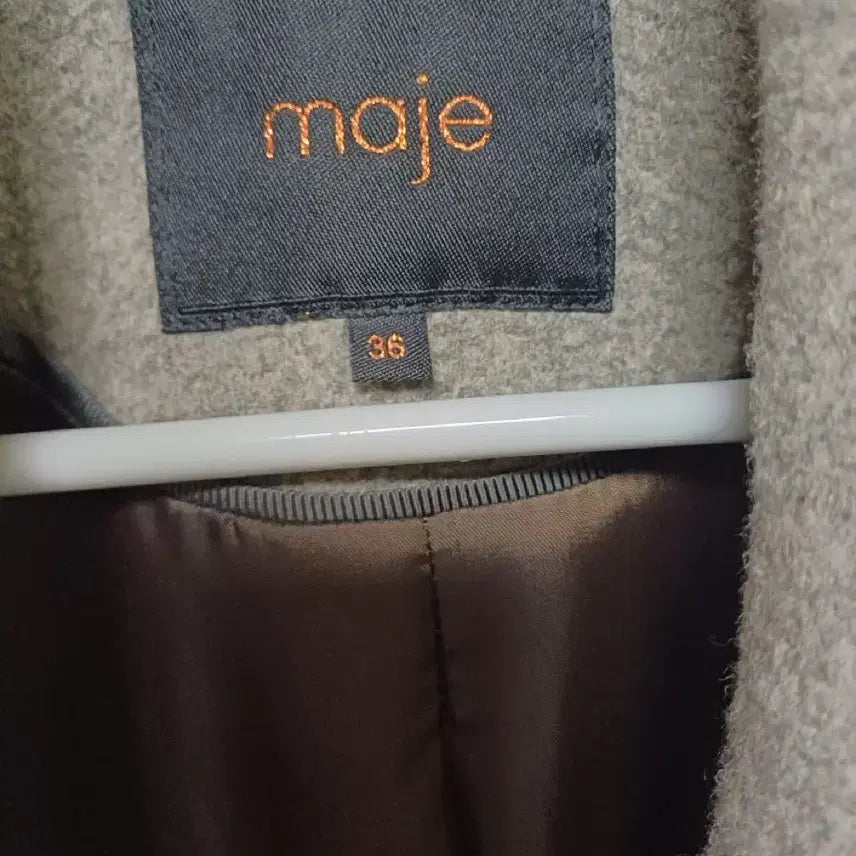 [BUNJANG] Maje Grey Double Button Coat (Size 55) / 마쥬 그레이 더블 버튼 코트 55사이즈