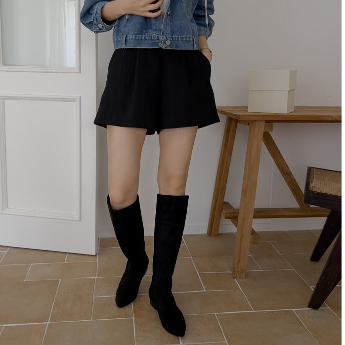 [BUNJANG] Suede Long Boots 250mm / 새상품 스웨이드 롱부츠 250사이즈 판매