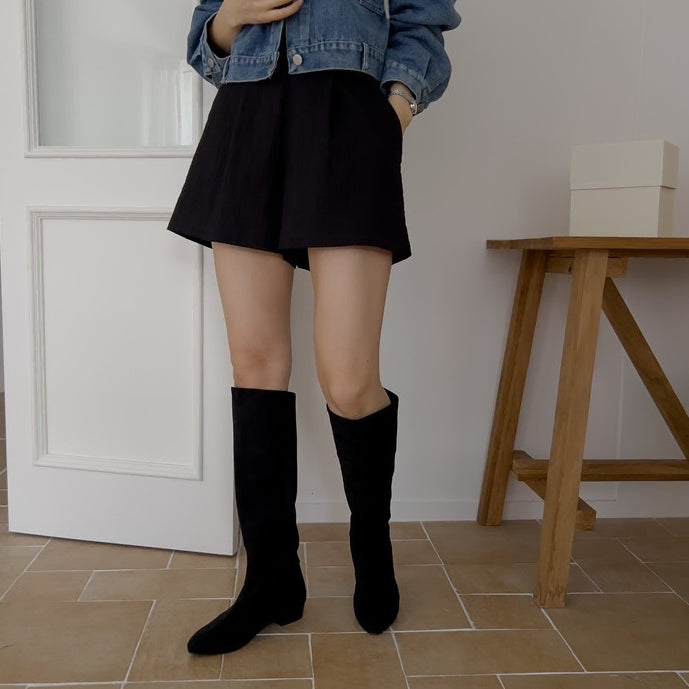 [BUNJANG] Suede Long Boots 250mm / 새상품 스웨이드 롱부츠 250사이즈 판매