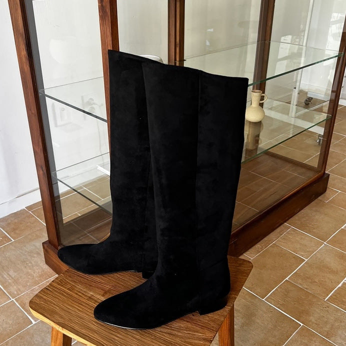 [BUNJANG] Suede Long Boots 250mm / 새상품 스웨이드 롱부츠 250사이즈 판매