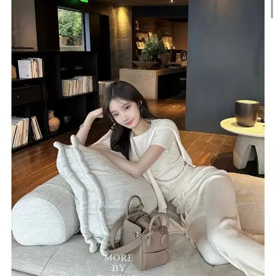 [BUNJANG] Ivory Knit Pants / 아이보리 니트 바지(가격내림)