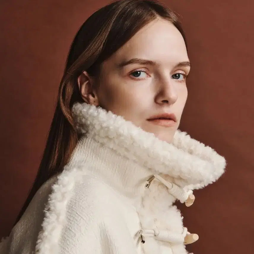 [BUNJANG] Aba Molli Wool & Fur Duffle Coat / 아바몰리 울&퍼 무스탕 떡볶이코트