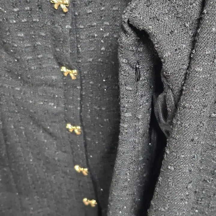 [BUNJANG] ZARA Tweed Black Dress / [무배]자라 트위드 블랙 원피스 L