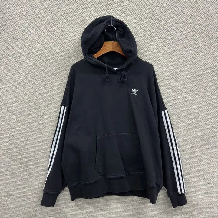 [SOLD OUT] 아디다스 오버핏 사이드로고 후드티 S M11736