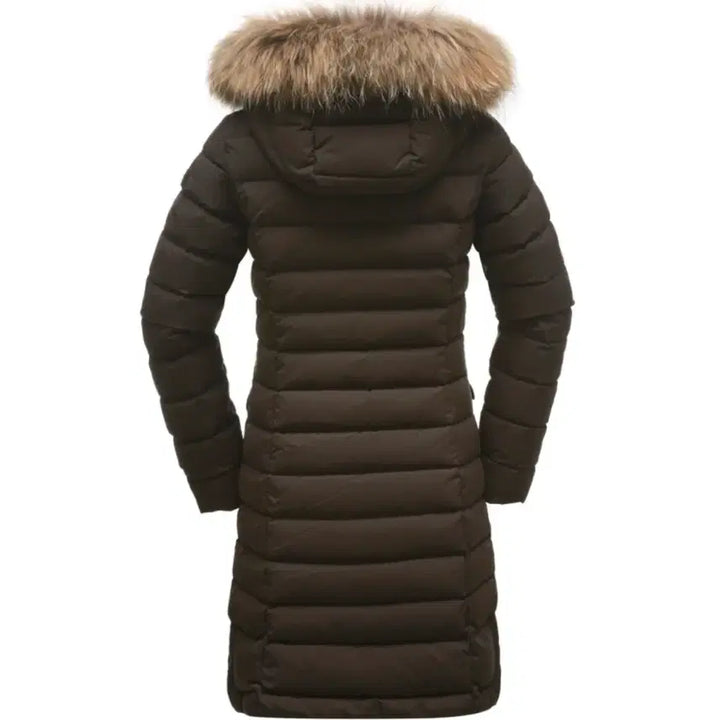 [BUNJANG] Aider Women's Long Down Jacket (Dark Brown, Size M) / (새상품)아이더 여성롱패딩 정가37만원 여자롱패딩66,95 구스다운점퍼