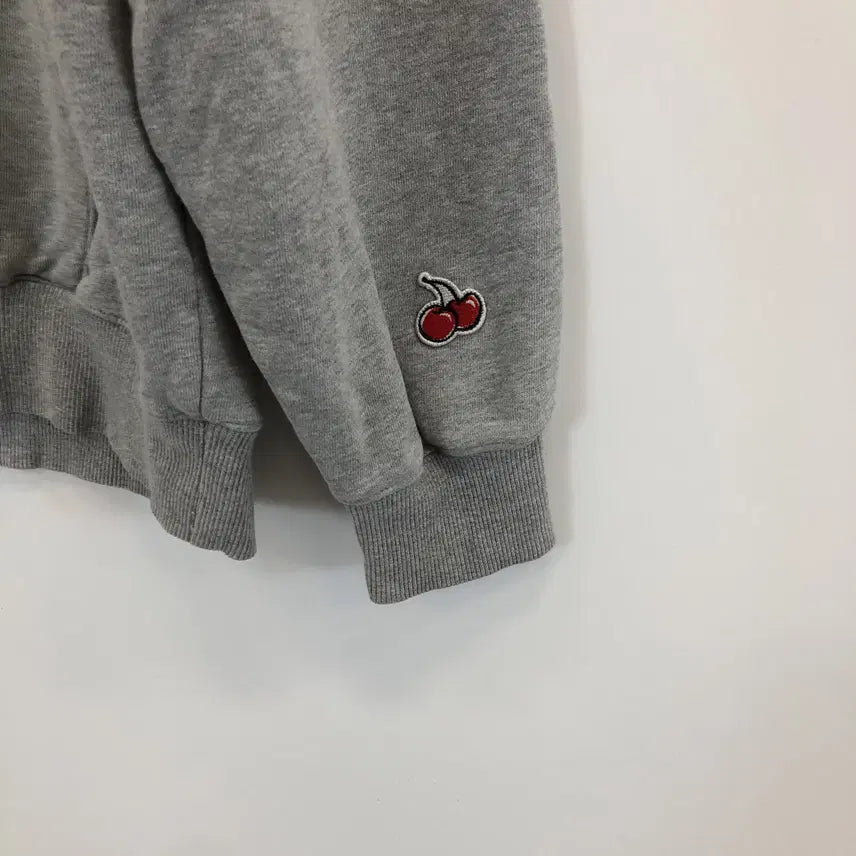 [BUNJANG] Kirsh Cherry Logo Gray Hoodie / 키르시 체리로고 그레이후드 1 FREE