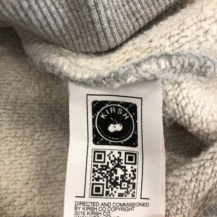 [BUNJANG] Kirsh Cherry Logo Gray Hoodie / 키르시 체리로고 그레이후드 1 FREE