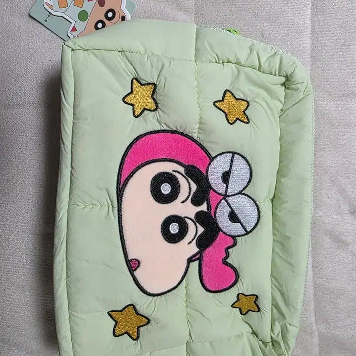 [BUNJANG] Crayon Shin-chan Padded Pouch / 짱구 패딩 파우치 새상품