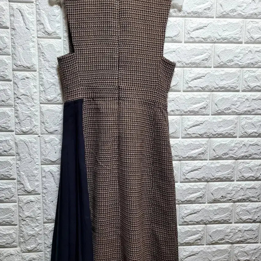 [BUNJANG] It MICHAA Check Pleated Point Dress / 잇미샤 체크 배색 플리츠포인트 원피스