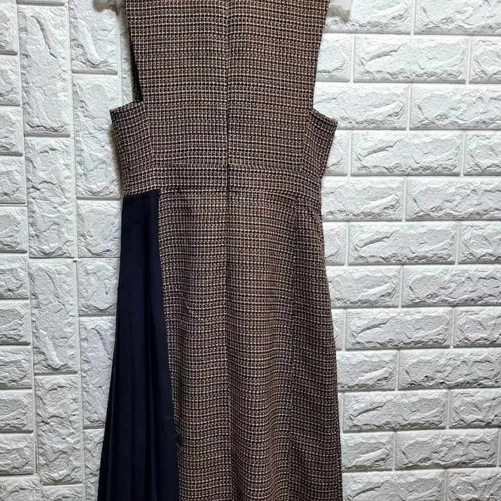 [BUNJANG] It MICHAA Check Pleated Point Dress / 잇미샤 체크 배색 플리츠포인트 원피스