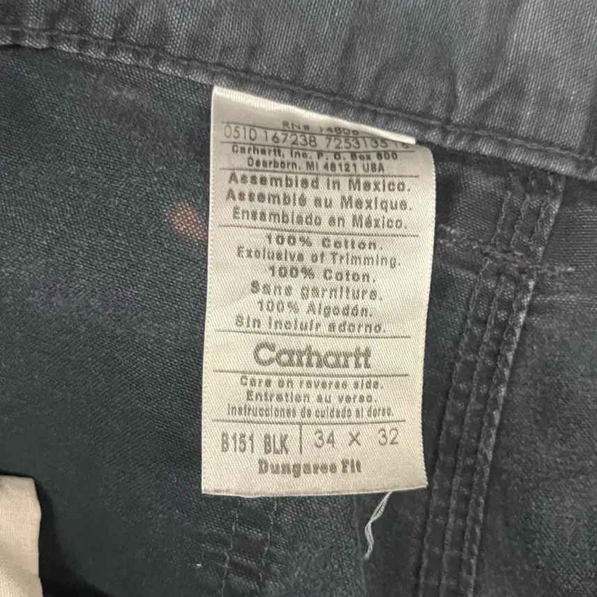 [BUNJANG] Carhartt Carpenter Work Pants (Size 34) / Carhartt 덕 카펜터 워크 팬츠 (34)