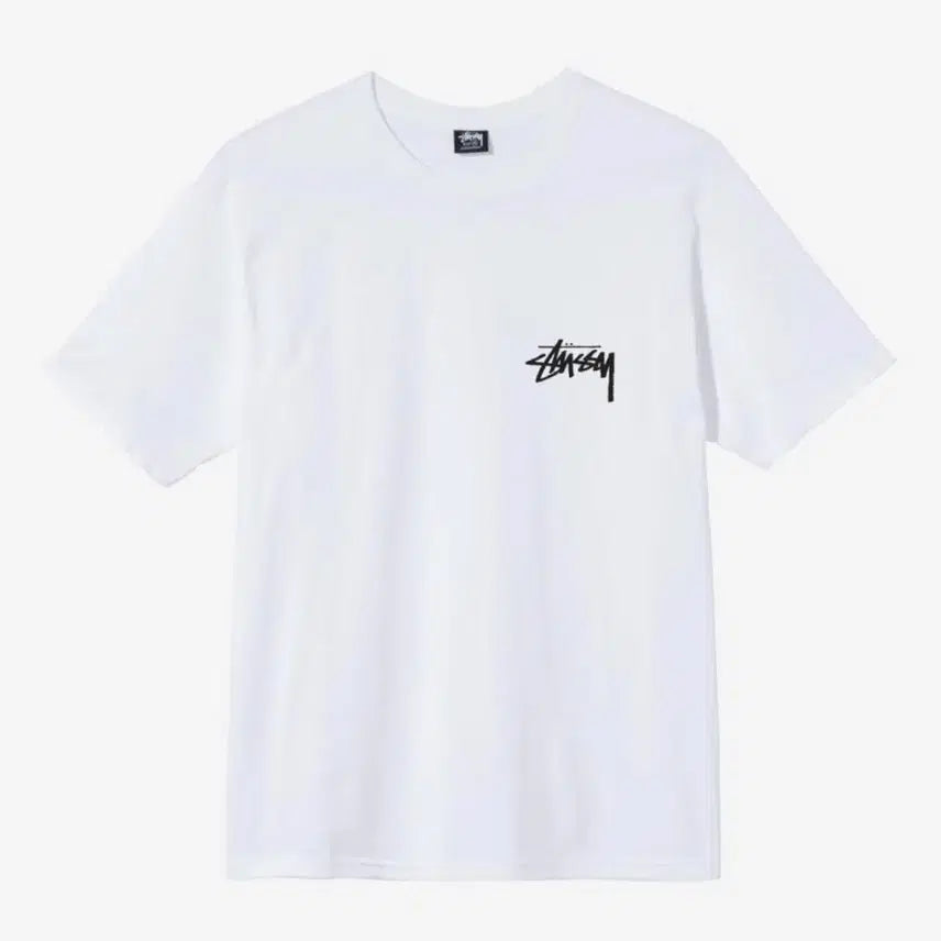[BUNJANG] Stussy Embroidered Crystal Reflection Short Sleeve T-Shirt White XL / 스투시 자수정 리플렉션 반팔 티셔츠 화이트 XL