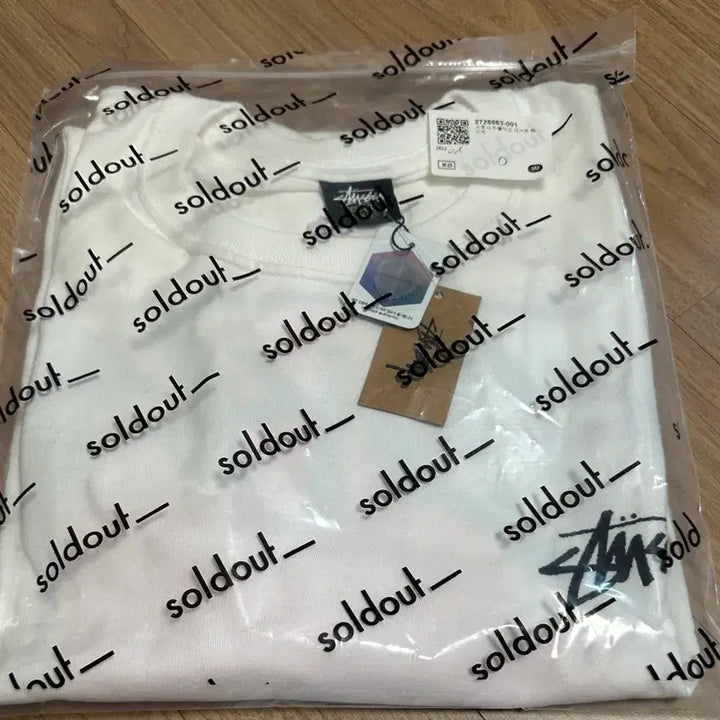 [BUNJANG] Stussy Embroidered Crystal Reflection Short Sleeve T-Shirt White XL / 스투시 자수정 리플렉션 반팔 티셔츠 화이트 XL