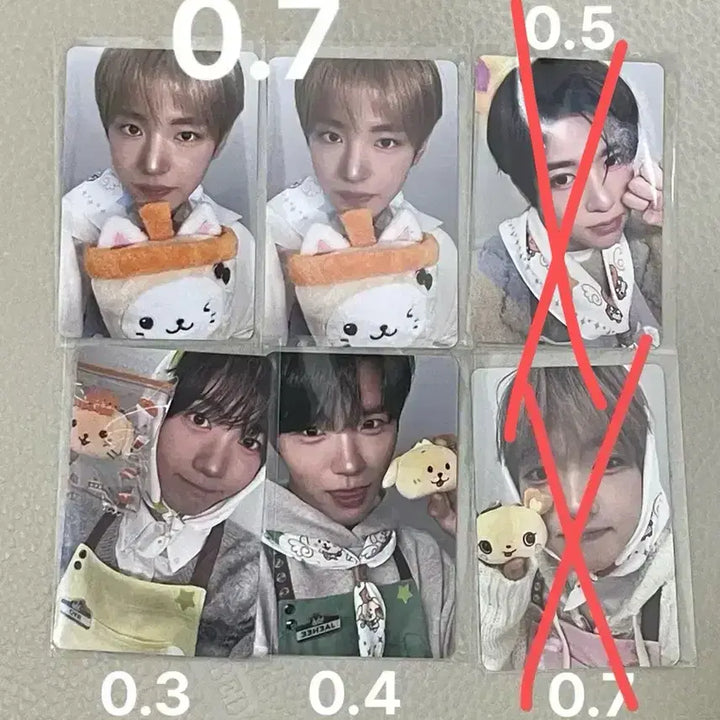 [SOLD OUT] 엔시티위시 베이커리 팝업 7만원 증정포카 유우시 시온 료 재희 사쿠야