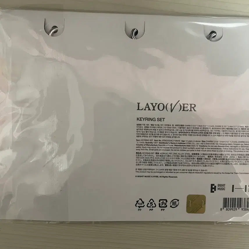 [BUNJANG] BTS V (Taehyung) Layover Tannie Keyring Set / BTS 방탄 태형 뷔 V 레이오버 탄이 키링세트