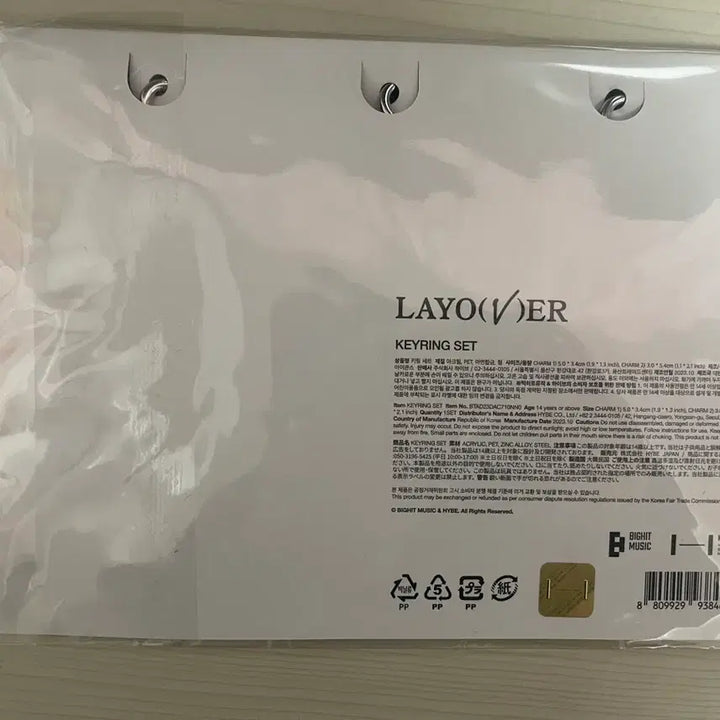 [BUNJANG] BTS V (Taehyung) Layover Tannie Keyring Set / BTS 방탄 태형 뷔 V 레이오버 탄이 키링세트