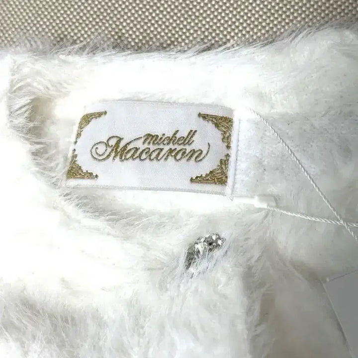 [BUNJANG] Michel Macaron White Fur Collar Knit Cardigan / 미셸마카롱 퍼카라니트 일브 지뢰양산걸리스나계 빈티지 히메갸루 다리치피움
