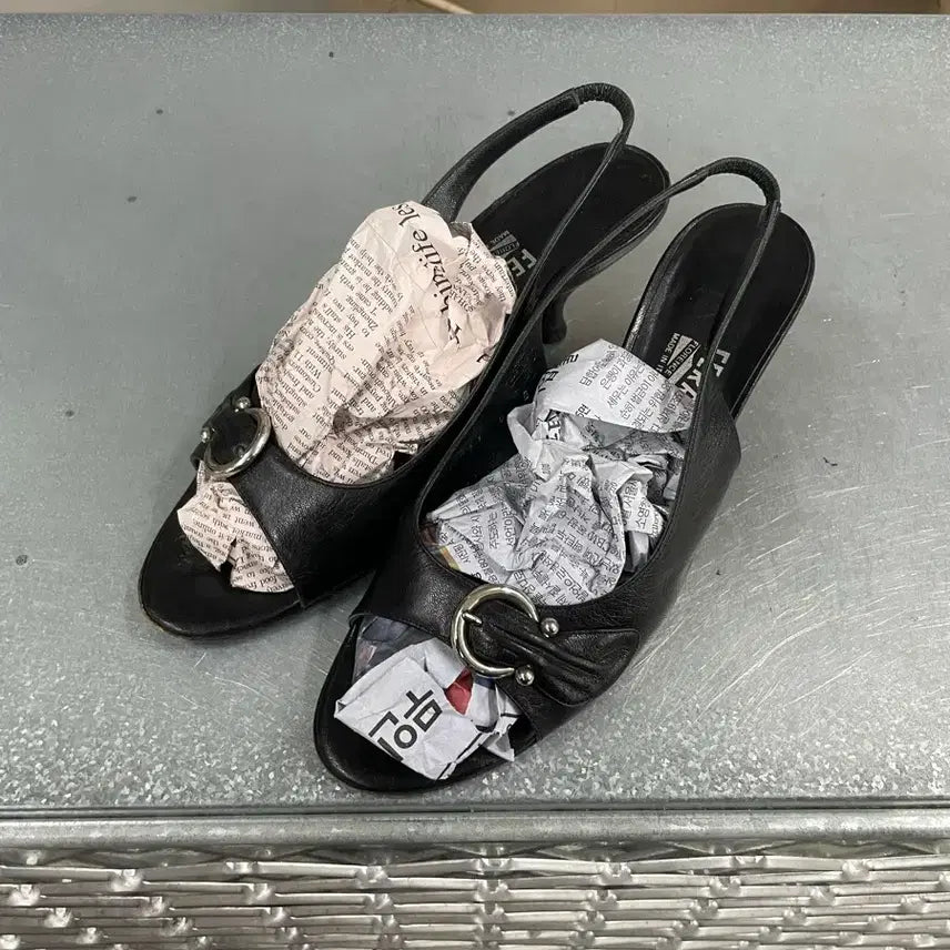 [BUNJANG] Ferragamo Gancini Slingback 8.5B / 페레가모 간치니 슬링백 8.5B (gr-3790)