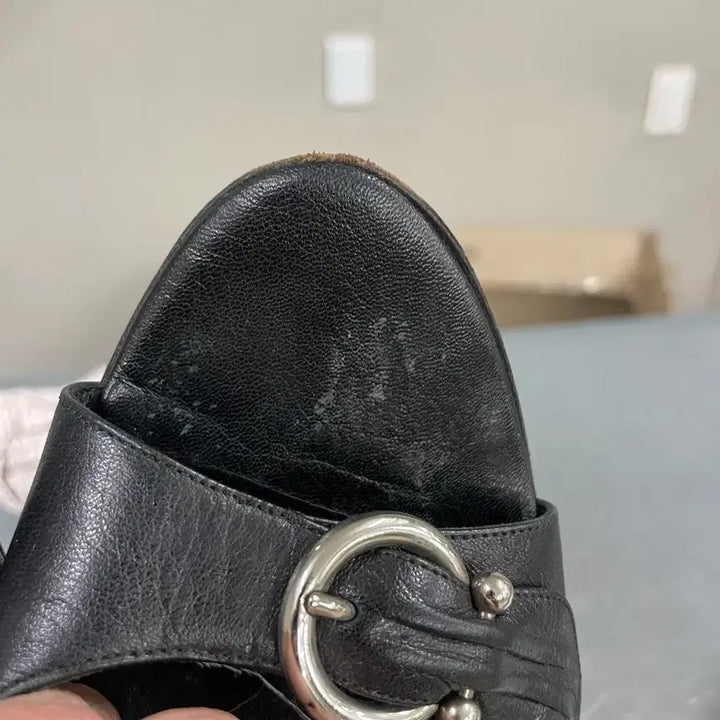 [BUNJANG] Ferragamo Gancini Slingback 8.5B / 페레가모 간치니 슬링백 8.5B (gr-3790)