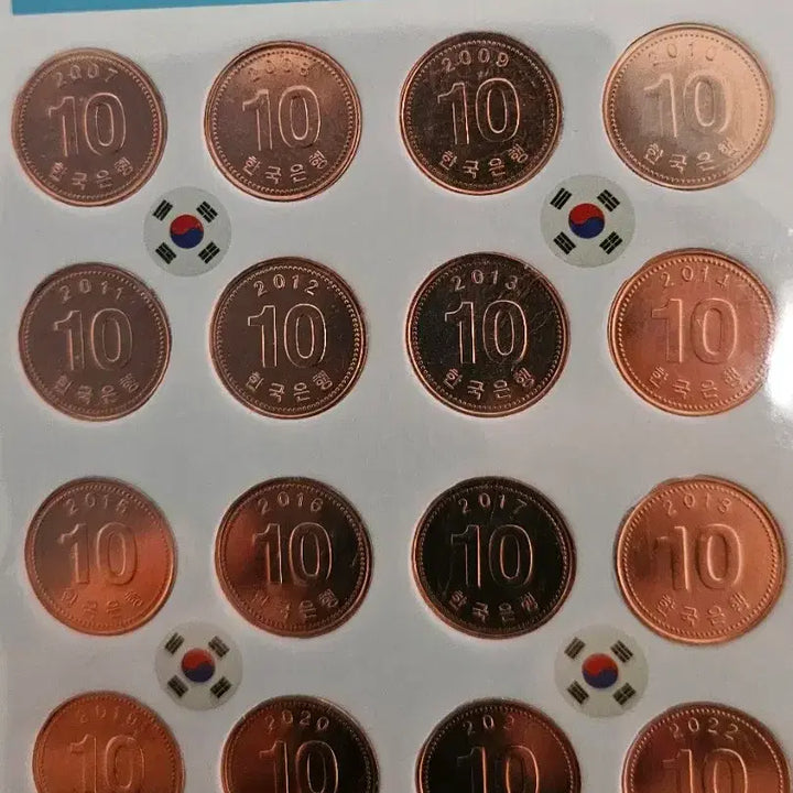 [BUNJANG] Korean Currency 2016 + New 10th Anniversary Coin Set / 한국의 화폐 2016년 + 신10주(2007~2022년)주화 3종 일괄