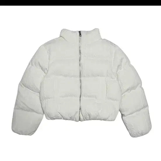 [BUNJANG] Unbranded Padded Jacket - Ivory, Charcoal / 패딩 새상품 -아이보리