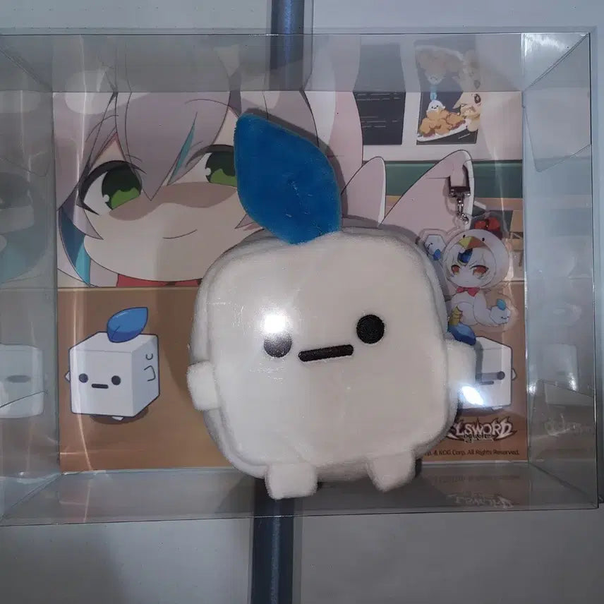 [BUNJANG] Elsword Nene Chicken Eve Keyring &amp; Pouch Set / 엘소드 네네치킨 키링 &amp; 파우치 (이브)