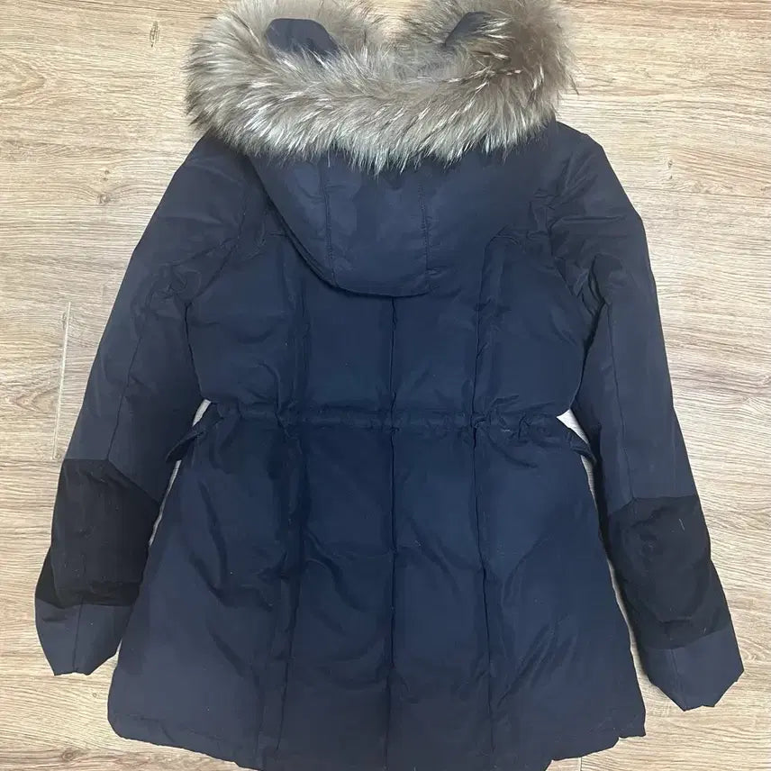 [BUNJANG] Black Women's Long Padded Hooded Parka / 여성 블랙 퍼후드 롱패딩