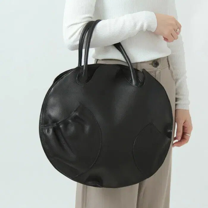 [BUNJANG] Michiamo Keep Leather Round Tote Bag / 미키아모 킵레더 라운드 토트백 준야 꼼데 요지같은 재패니즈 브랜드
