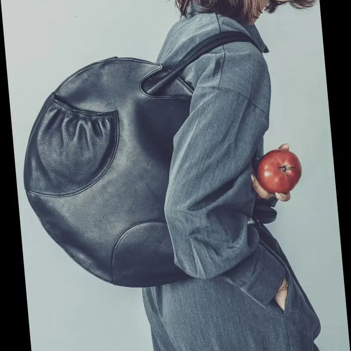 [BUNJANG] Michiamo Keep Leather Round Tote Bag / 미키아모 킵레더 라운드 토트백 준야 꼼데 요지같은 재패니즈 브랜드