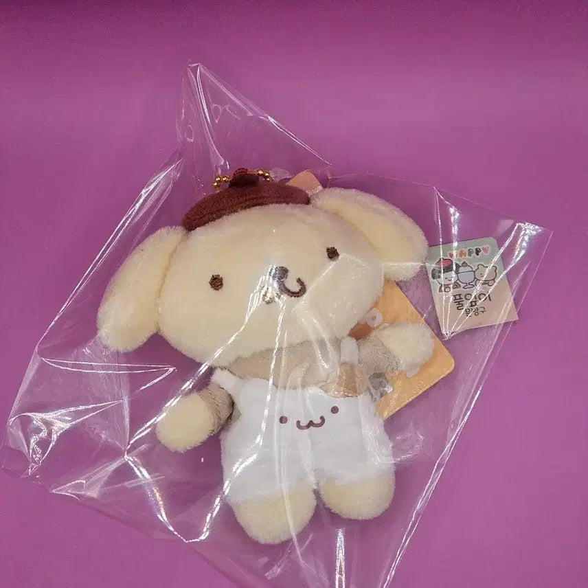[BUNJANG] Sanrio Pompompurin Overall Keyring / 폼폼푸린 멜빵 키링. 새상품