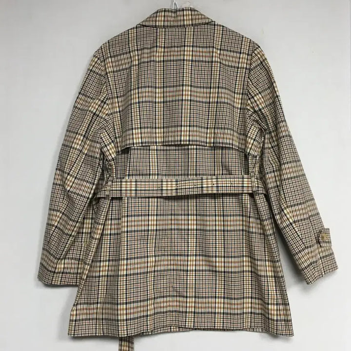 [BUNJANG] Hazzys Ladies Check Trench Coat 90 / 헤지스 레이디스 체크 트렌치코트 90