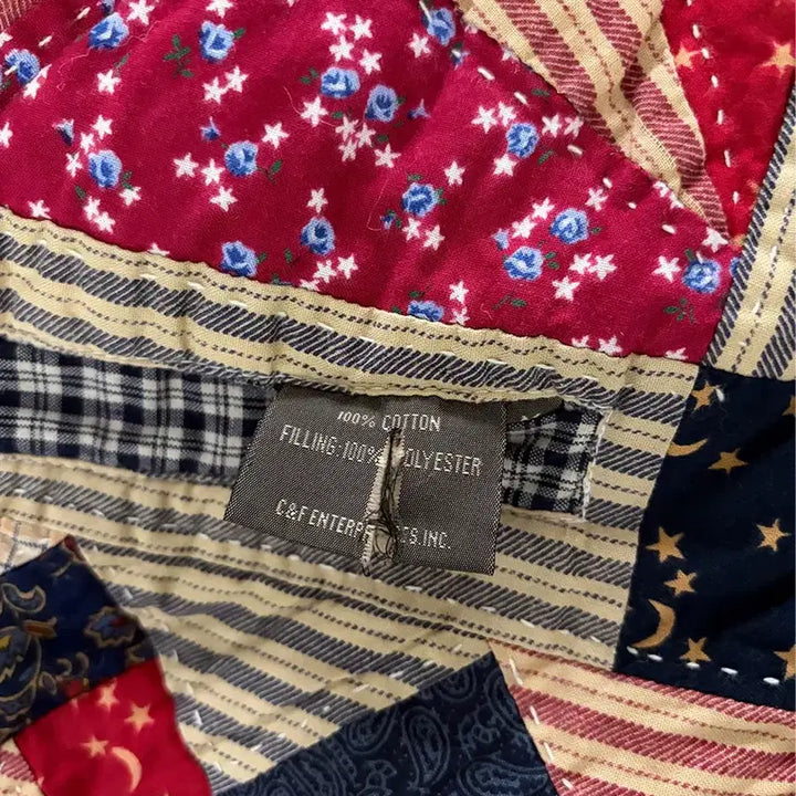 [BUNJANG] Vintage Patchwork Reversible Quilted Jacket / 빈티지 패치워크 리버시블 퀼팅 자켓