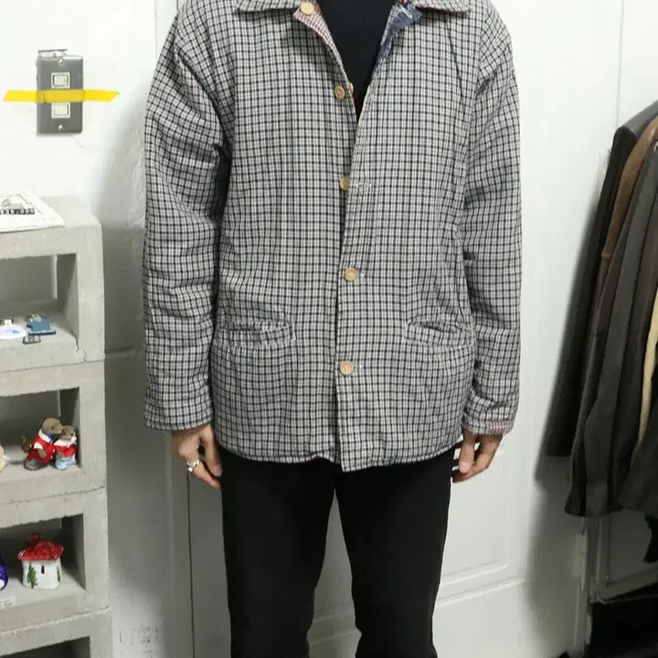 [BUNJANG] Vintage Patchwork Reversible Quilted Jacket / 빈티지 패치워크 리버시블 퀼팅 자켓