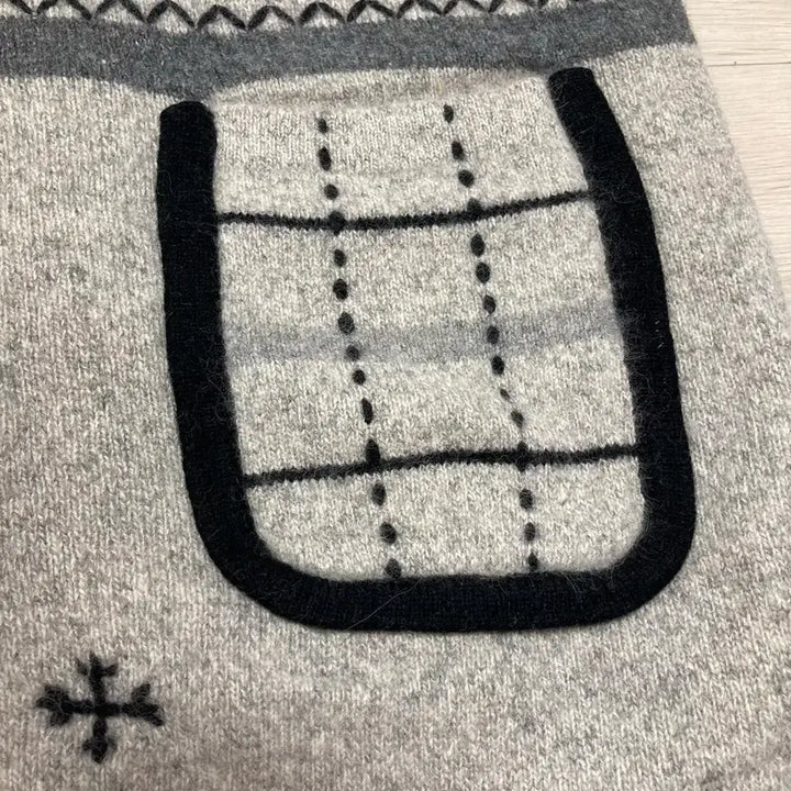 [BUNJANG] Long Knit Cardigan / 자수 롱 니트 가디건