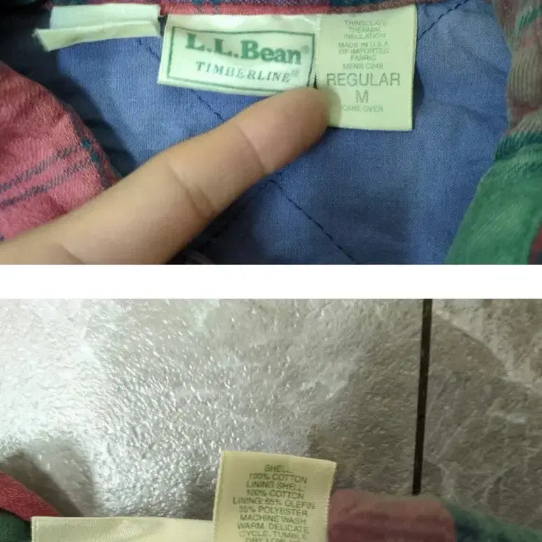 [BUNJANG] L.L.Bean Red Green Check Shirt / L.L.Bean 레드 그린 체크 셔츠