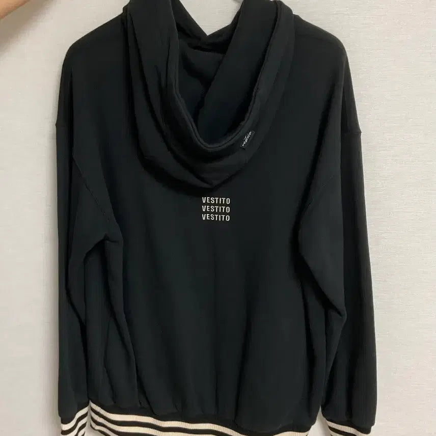 [BUNJANG] VESTITO Striped Teal Hoodie / VESTITO 베스띠또 스트라이프 시보리 청록 후드티