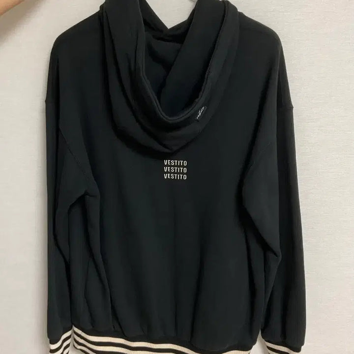 [BUNJANG] VESTITO Striped Teal Hoodie / VESTITO 베스띠또 스트라이프 시보리 청록 후드티