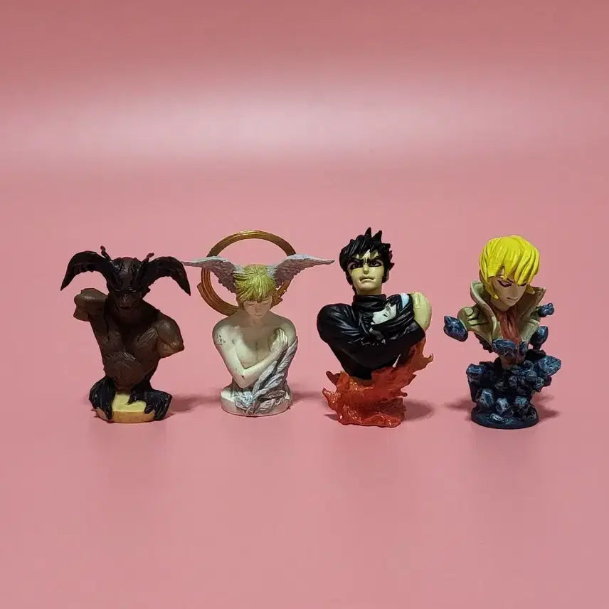 [BUNJANG] Devilman Figure Bundle Set / (하자) 데빌맨 흉상 고전 피규어 4종 일괄로 팝니다