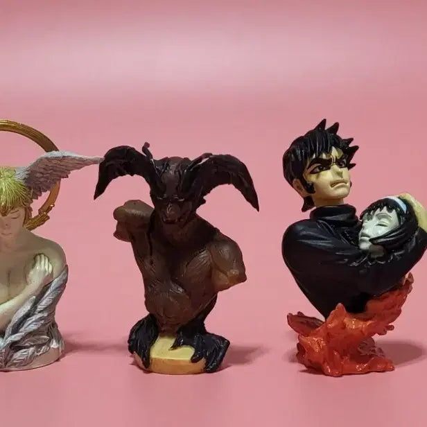 [BUNJANG] Devilman Figure Bundle Set / (하자) 데빌맨 흉상 고전 피규어 4종 일괄로 팝니다