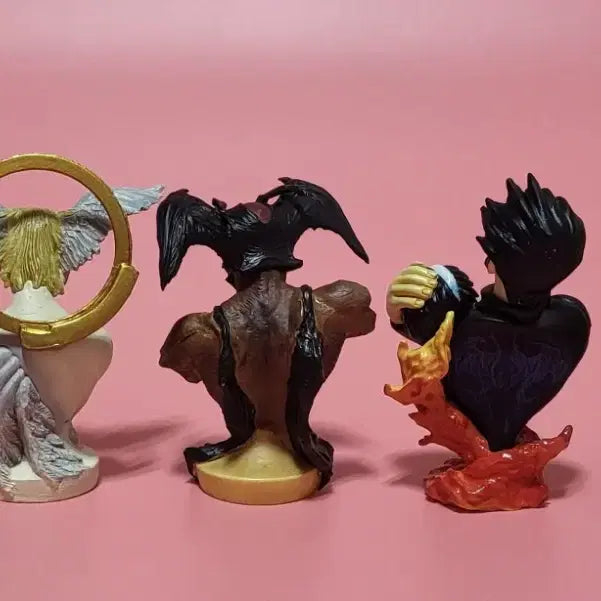 [BUNJANG] Devilman Figure Bundle Set / (하자) 데빌맨 흉상 고전 피규어 4종 일괄로 팝니다