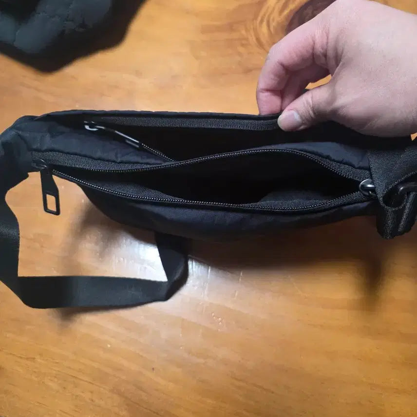 [BUNJANG] Kangol Black Hip Sack / 캉골 블랙 힙색