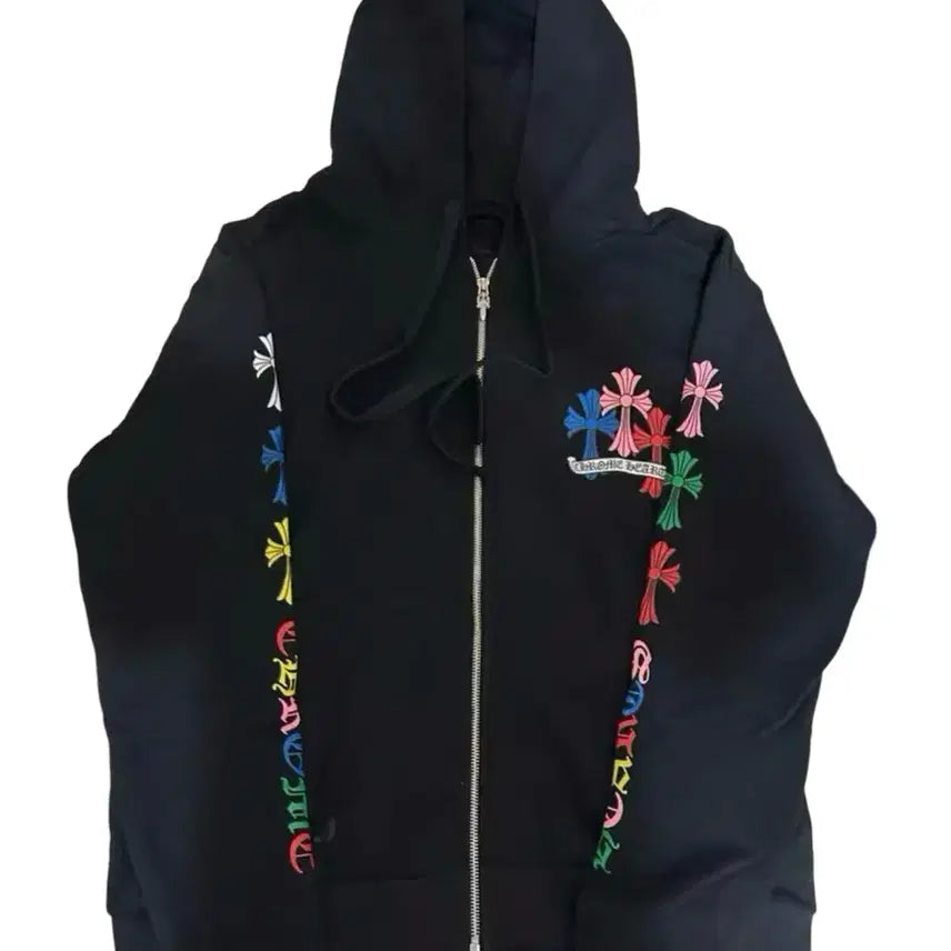 [BUNJANG] Chrome Hearts Multicolor Hoodie / 크롬하츠 멀티컬러 후드집업