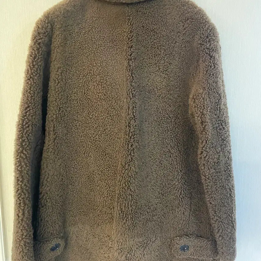 [BUNJANG] Maje Curly Mouton Half Coat 43 Size / 마쥬 컬리 무스탕 하프코트 43사이즈