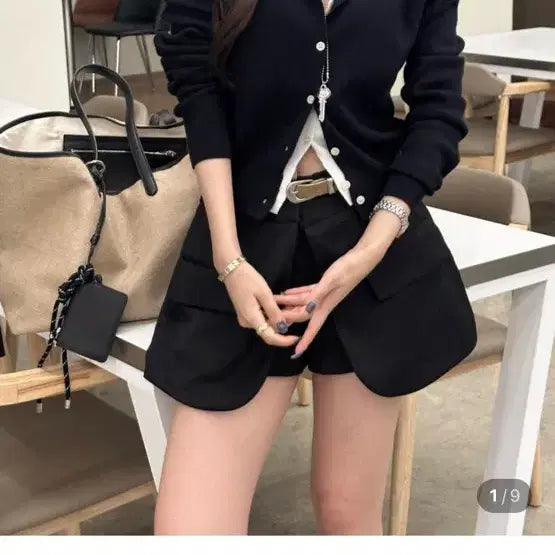 [BUNJANG] Post Motion Layered Knit Cardigan / 새상품 포스트모니션 포타 레이어드 배색 가디건