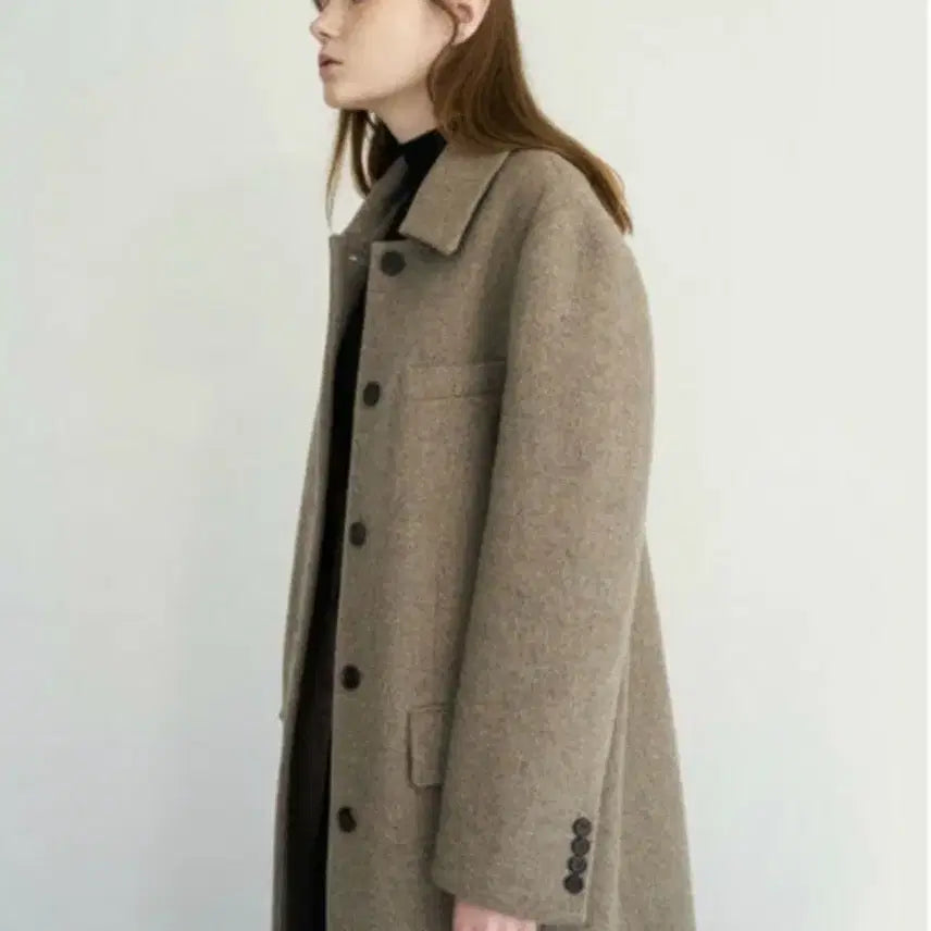 [BUNJANG] Marron Edition Melange Beige Suit Coat (M) / 마론에디션 울 멜란지 베이지 수트 코트 M